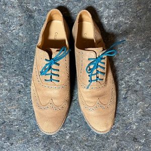 Cole Haan wingtip brogue oxfords in Tan Aqua